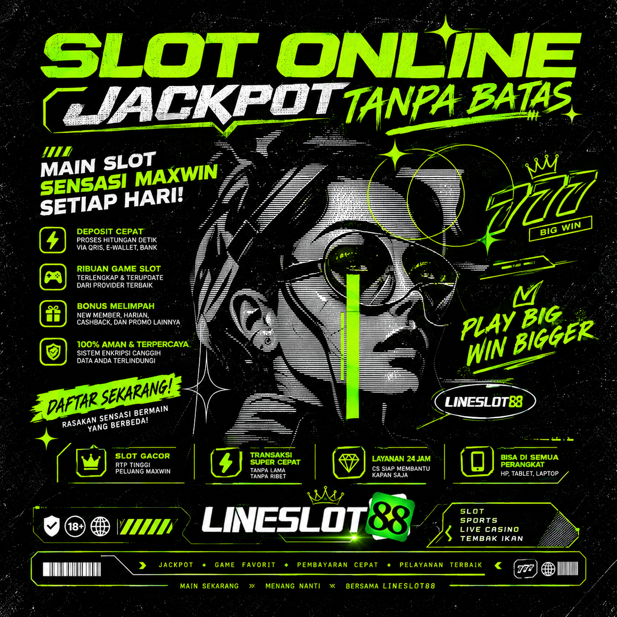 LINESLOT88 : Link Login Slot Online Dengan Bonus Menguntungkan untuk Pemain Baru